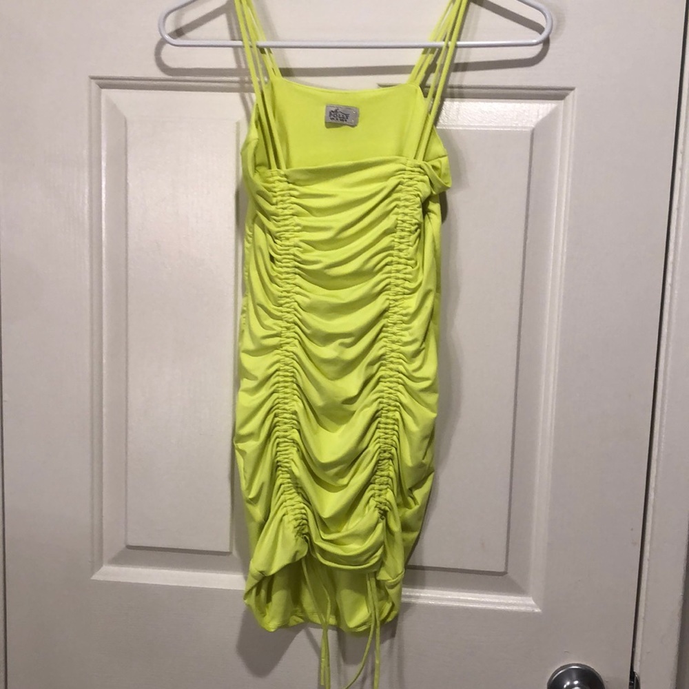 Neon yellow dress
